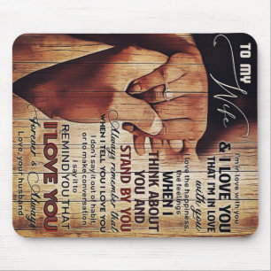 Adventure Letter to Ehefrau, liebevolles Geschenk, Mousepad