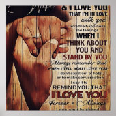 Adventure Letter to Ehefrau, liebevolles Geschenk, Poster (Vorne)