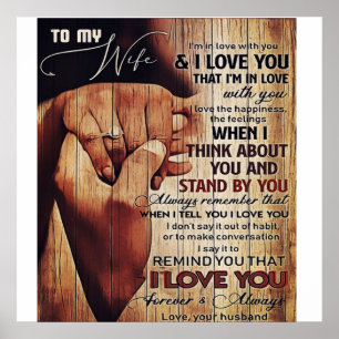 Adventure Letter to Ehefrau, liebevolles Geschenk, Poster