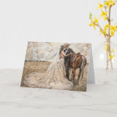Adventure & Liebe Wedding Journey Sessing Karte (Gelbe Blume)