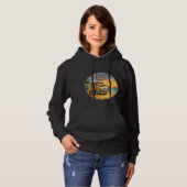 Adventure Life Retro Hippie Beach Sunset Graphic Hoodie (Vorne ganz)
