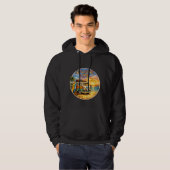 Adventure Life Retro Hippie Beach Sunset Graphic Hoodie (Vorne ganz)
