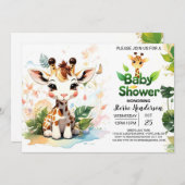 Adventure Little Safari Explorers Baby Shower Einladung (Vorne/Hinten)