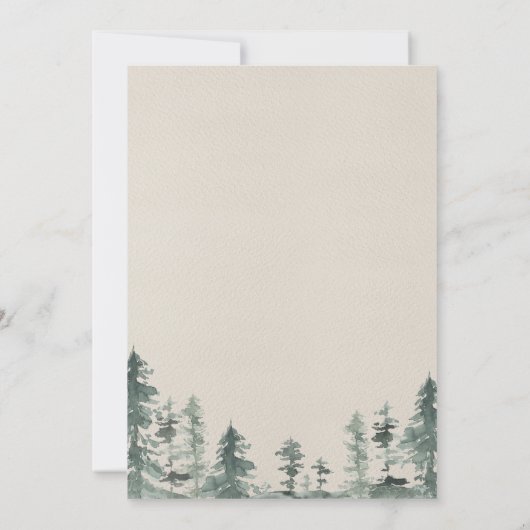 Adventure Long Distance Baby Shower Einladung (Rückseite)