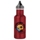 Adventure-MAX-Logo Edelstahlflasche (Rechts)