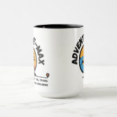 Adventure-MAX Logo Kaffeetasse (Habe Kameras) (Zentrum)