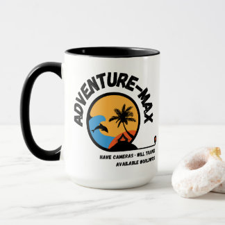 Adventure-MAX Logo Kaffeetasse (Habe Kameras)