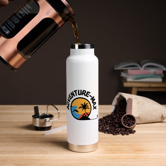 Adventure-MAX-Logo-Kaffeetasse (ohne Text) Trinkflasche (Kaffee (gedreht))