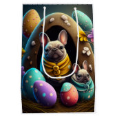 Adventure Mops mit Ostereiern Ein festlicher und N Mittlere Geschenktüte (Rückseite)