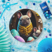 Adventure Mops mit Ostereiern Ein festlicher und N Pappteller (Party)