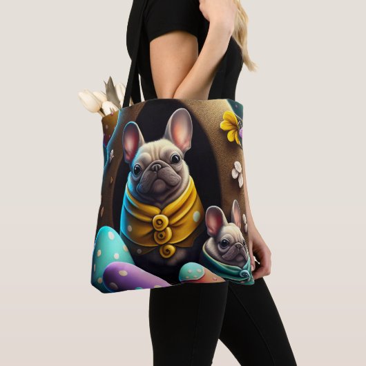 Adventure Mops mit Ostereiern Ein festlicher und N Tasche (Von Nahem)