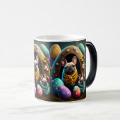 Adventure Mops mit Ostereiern Ein festlicher und N Verwandlungstasse (VorderseiteRechts)