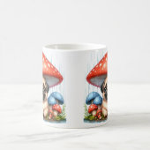 Adventure Mops Puppy under Mushroom Regenschirm Kaffeetasse (Mittel)