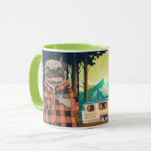 Adventure Mops Tasse (Vorderseite Links)