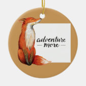 Adventure more Fux Keramikornament (Vorne)