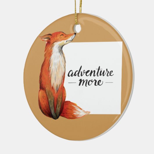 Adventure more Fux Keramikornament (Links)