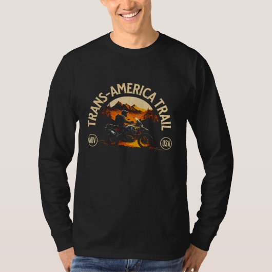 Adventure Motorcycle Gear Trans America Trail 2 T-Shirt (Vorderseite)