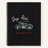 Adventure-Motorrad-Notebook Notizblock (Vorderseite)