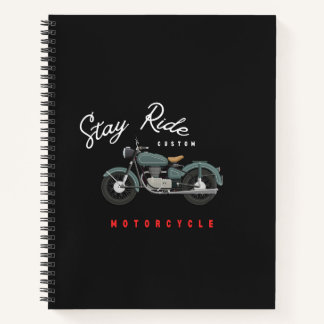 Adventure-Motorrad-Notebook Notizblock