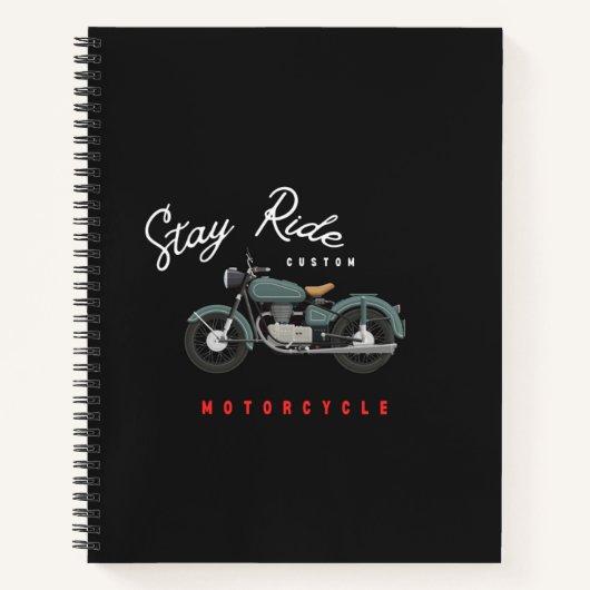 Adventure-Motorrad-Notebook Notizblock (Vorderseite)