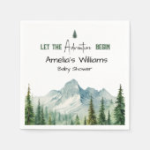 Adventure Mountain Baby Show Napkins Serviette (Vorderseite)