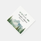 Adventure Mountain Baby Show Napkins Serviette (Ecke)