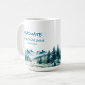 Adventure Mountain Graduate Gift  Kaffeetasse (Vorderseite Links)