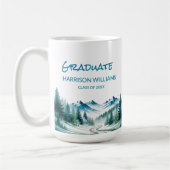 Adventure Mountain Graduate Gift  Kaffeetasse (Links)