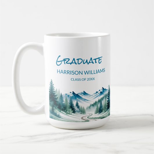 Adventure Mountain Graduate Gift  Kaffeetasse (Links)