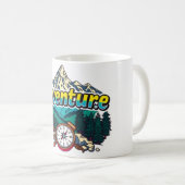 Adventure Mountain – Outdoor Hiking Nature Design Kaffeetasse (VorderseiteRechts)