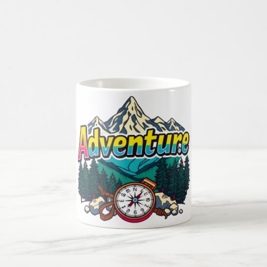Adventure Mountain – Outdoor Hiking Nature Design  Kaffeetasse (Mittel)