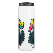 Adventure Mountain – Outdoor Hiking Nature Design Thermosbecher (Rückseite)