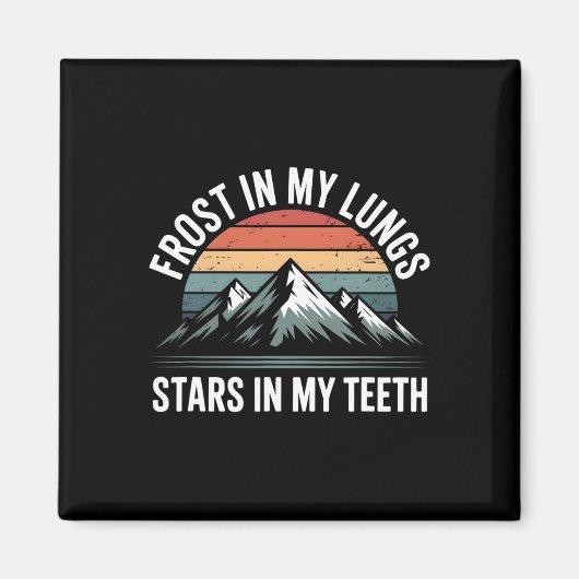 Adventure Mountain Range Climbing Peaks Explorer V Magnet (Vorne)