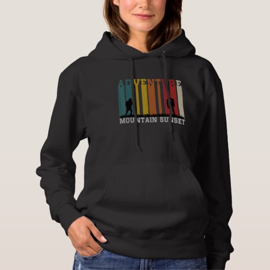 Adventure Mountain Sunset Hoodie (Vorderseite)