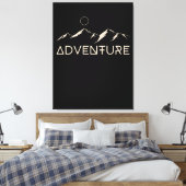 Adventure Mountains Moon Leinwanddruck (Insitu (Schlafzimmer))