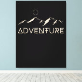 Adventure Mountains Moon Leinwanddruck (Insitu (Holzboden))