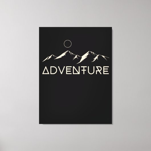 Adventure Mountains Moon Leinwanddruck (Vorderseite)
