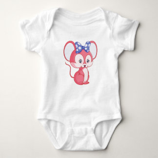 Adventure Mouse: Baby T - Shirt mit Bow Design
