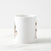 Adventure Okojo Mug – Cute Hiking Stoat Illustrati Kaffeetasse (Mittel)