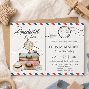 Adventure Onederery Travel Voyage Postage Mail Einladung