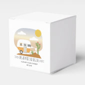 Adventure Orange Camper Clothesline Babydusche Geschenkschachtel (Vorderseite)