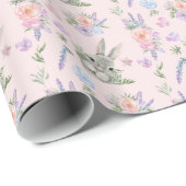 Adventure Oster Bunny Spring Pastel Blume Rosa Geschenkpapier (Rolleneckpunkt)