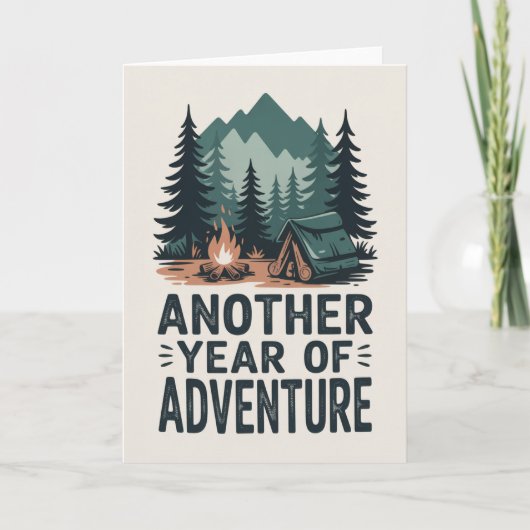 Adventure Outdoor Birthday Card for men Karte (Vorderseite)