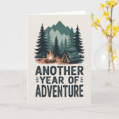 Adventure Outdoor Birthday Card for men Karte (Gelbe Blume)
