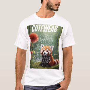 Adventure Park im Blumengarten - Niedlicher Panda  T-Shirt
