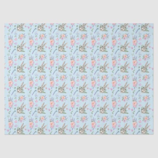 Adventure Park Osterfest Bunny Spring Pastel Blume Seidenpapier (Vorderseite)