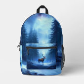 Adventure Park Rentier Winter Wonderland Bedruckter Rucksack (Vorderseite)