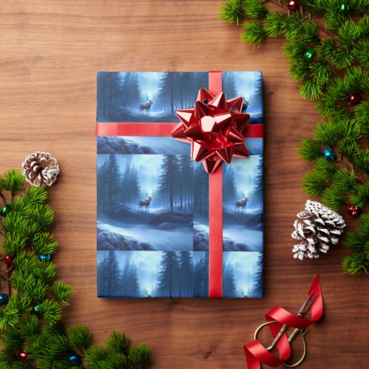 Adventure Park Rentier Winter Wonderland Geschenkpapier (Feiertagsgeschenk)