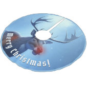 Adventure Park Rentier Winter Wonderland Polyester Weihnachtsbaumdecke (Schrägansicht)