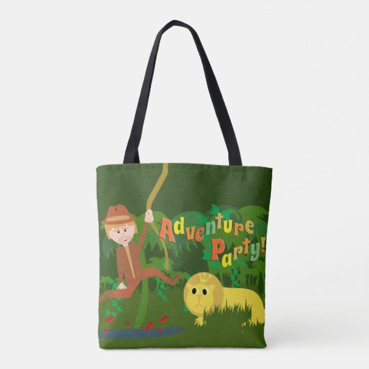 Adventure Party Niedlich Fun Dschungel Design Tasche (Rückseite)